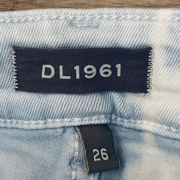 DL1961 Farrow Crop High Rise Skyway Tie Dye Instasculpt Skinny Jeans Size 26 - Picture 10 of 15